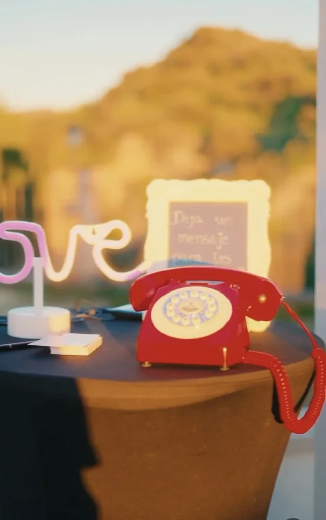 Teléfono audiolibro para bodas