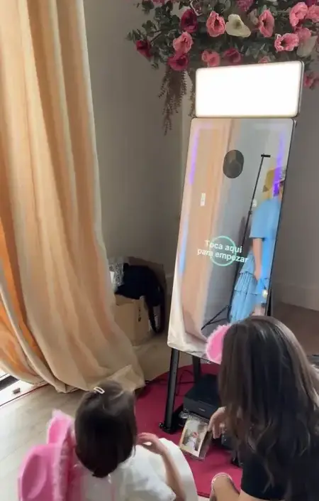 foto de nuestro espejo en una boda